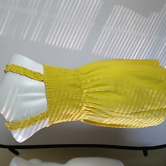 NSR Beautiful  little dress yellow mustard women size  M  nwt - Picture 6 of 8